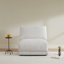 Fauteuil d'appoint rembourré Deandre Boucle