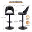 Ensemble de 2 tabourets de bar, tabourets de bar à hauteur de comptoir Modernpu-506807021