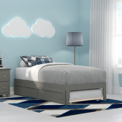 Aayanna Solid Wood Sturdy Platform Bed with Guest Trundle
