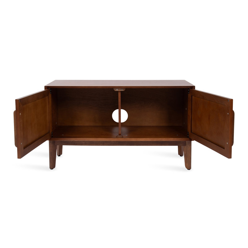 Cabinet média McCutcheon, Bois brun foncé