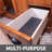 XL Under Sink Mat, Protective Cabinet Liner For Kitchen & Bathroom - Absorbent, Waterproof, Trimmable (24”x59”) (Charcoal) (USA Made)-1681584981-1681584987