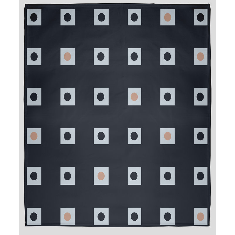 Coastal Calm Fleece Throw Blanket, 60" W x 80" L, 1.95, Shark Blue