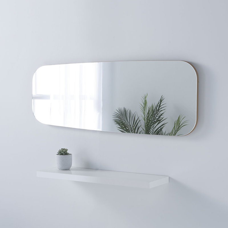 Akvile Asymmetrical Wall Mirror, Gold