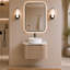 Meuble-lavabo mural 24 po avec lavabo vasque en céramique, porte-serviettes intégré et armoire pré-assemblée-22685018-22685022