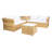 Wicker 4 - Person Patio Conversation Set with Cushions-277256165