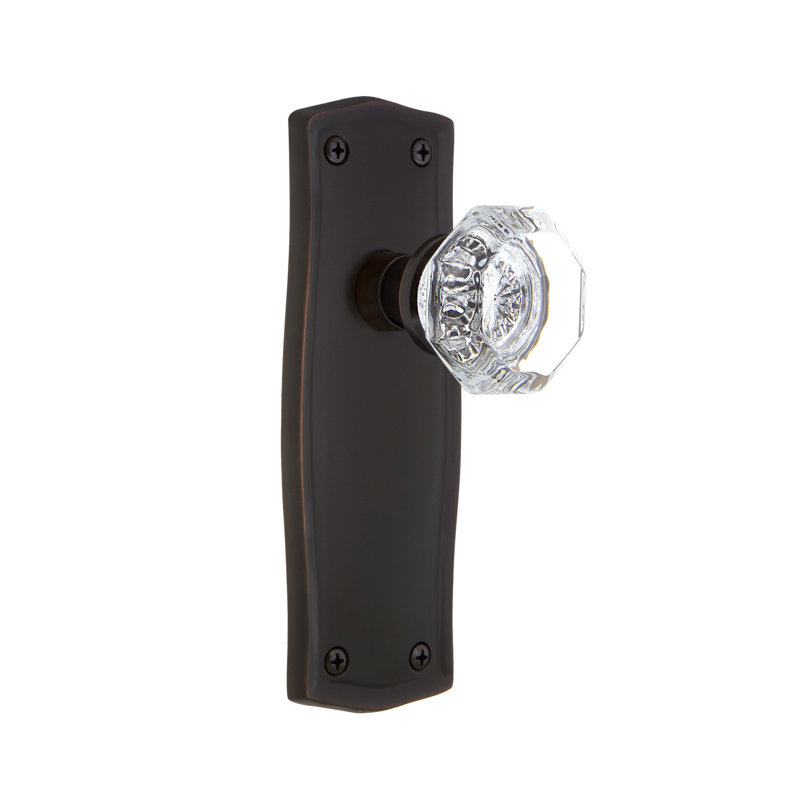 Plaque Prairie avec bouton de porte Waldorf, 2 3/4 po, Bronze intemporel