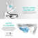 DAX VOVO One-Piece Ceramic Toilet with UV LED Sterilization and Heated Seat, White