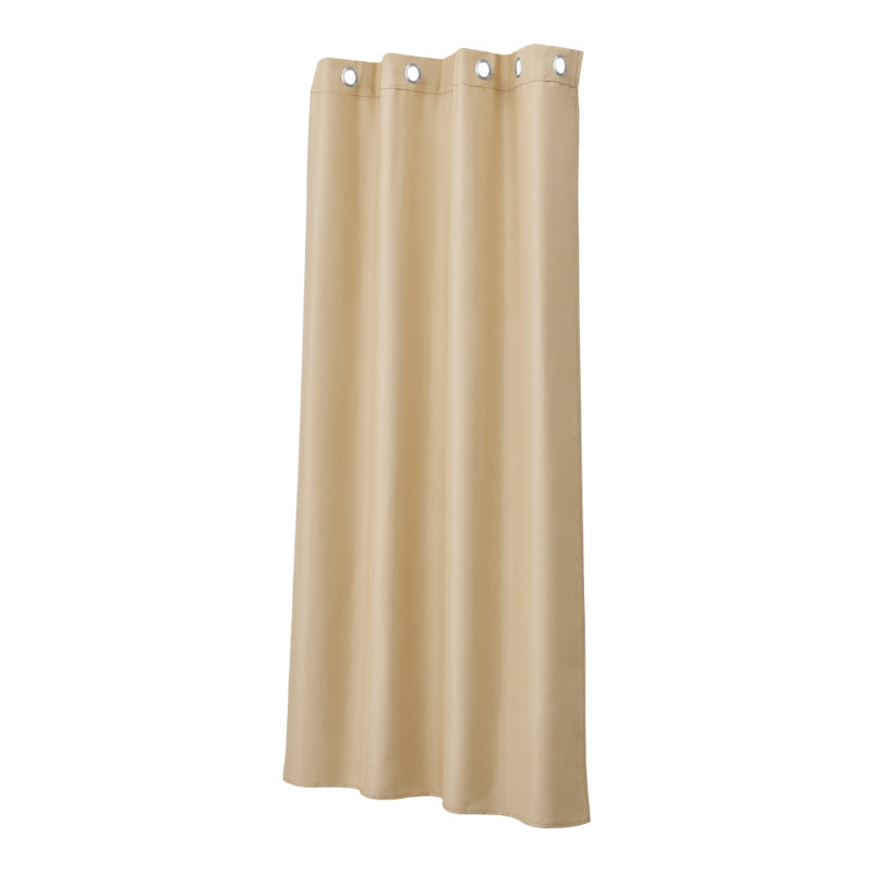 Blackout Curtain Single Panel, Off-White, 132cm Width x 244cm Drop