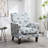 Patterned Polyester Blend Armchair