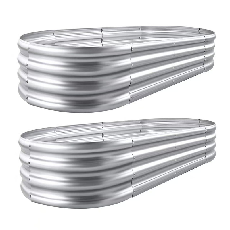 Hal 4x2x0.9ft Raised Garden Bed 2 Pack