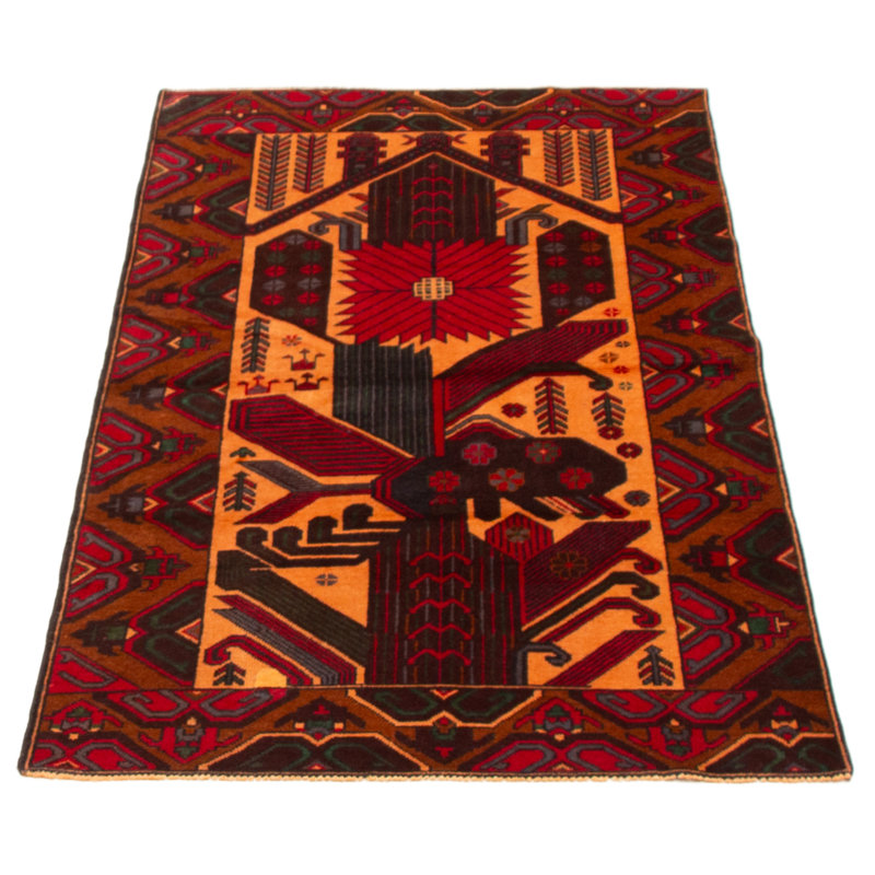 Tapis beige Teimani 3 pi 4 po x 6 pi 2 po