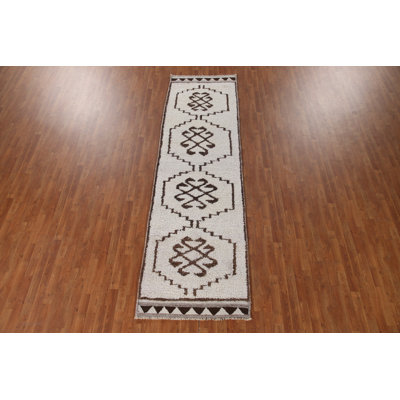 Natural Dye Anatolian Oriental Runner Rug 3x12