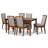 6 - Person Four Leg Dining Set-742561123-742561120