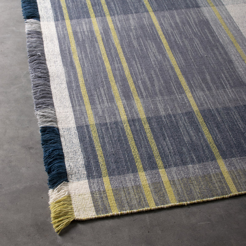 Santucci Plaid Hand Woven Area Rug, Rectangle 200 x 290cm