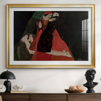 Cardinal and Nun (Caress) -Egon Schiele-Gallery, 1912
