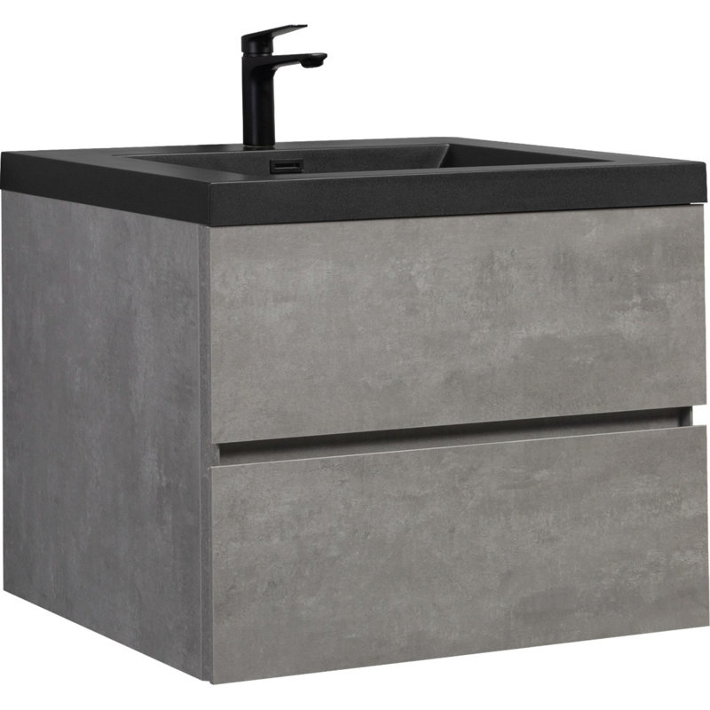 Meuble-lavabo mural moderne pour salle de bain