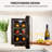 Koolatron 10" 6 Bottle Single Zone Freestanding Countertop Wine Cooler, Thermoelectric Wine Fridge