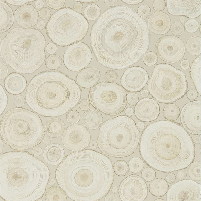 Alnwick Logs Wallpaper, Birch