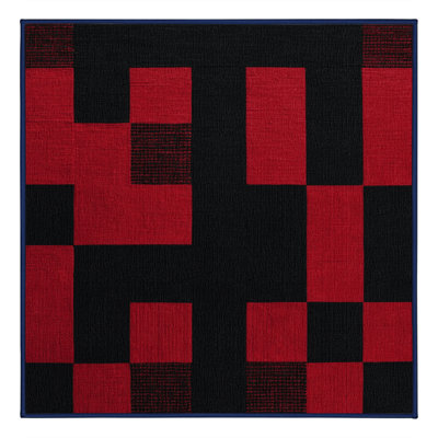 Machine Washable Checkered Purple Area Rug