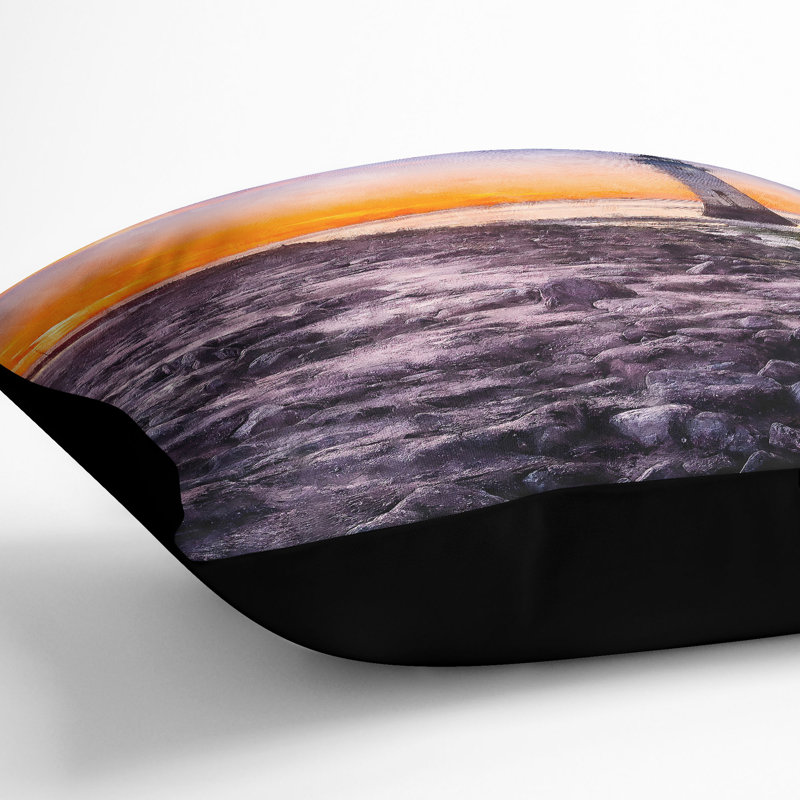 Square Cushion, 40cm H x 40cm W x 15cm D, Black