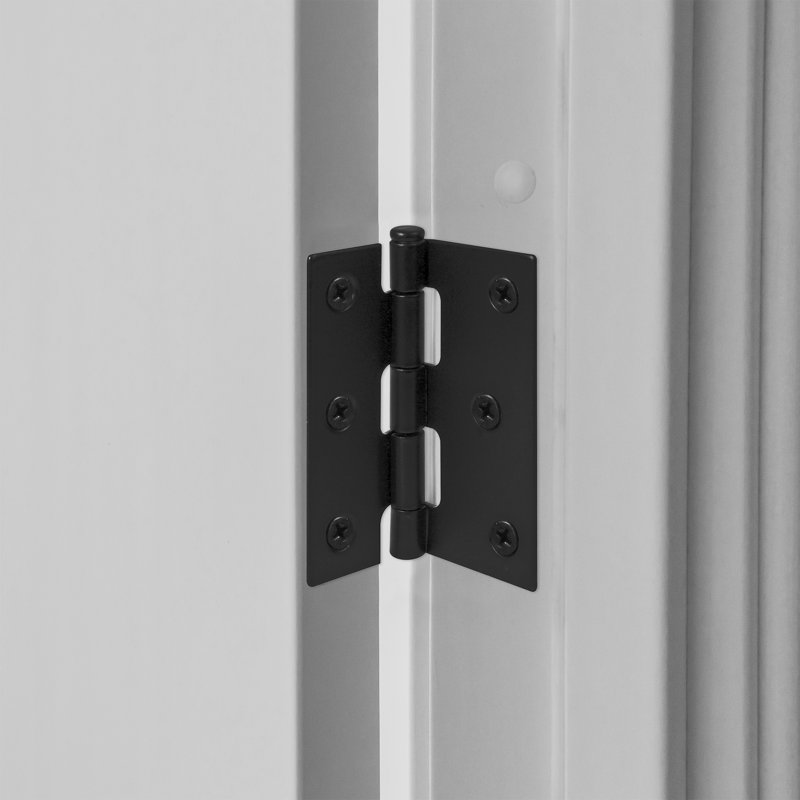 Matte Black Steel Screen/Storm Door Replacement Hinges, 3 Inches, Set of 2