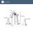 Lotto Collection Two-Handle 6 to 10" Widespread Lavatory Bathroom Faucet with Drain Assembly - Brushed Gold-58635886