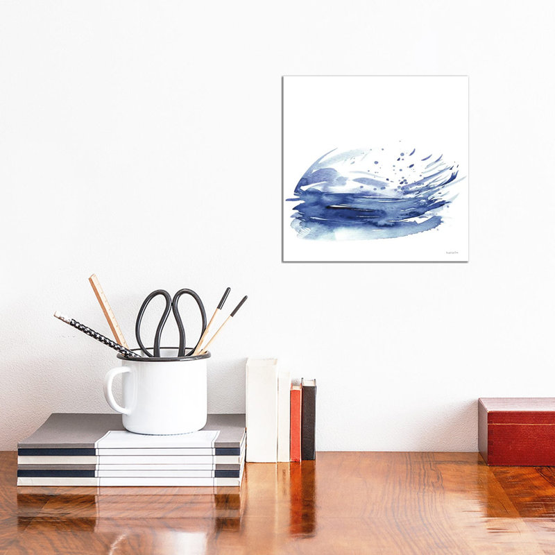 Coastal Splash IV by Mercedes Lopez Charro - Wrapped Canvas Painting, 30.48 cm H x 30.48 cm W