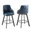 Tabouret de comptoir pivotant rembourré en cuir avec dossier haut (ensemble de 3)-1062417567-1062960130-1062960129
