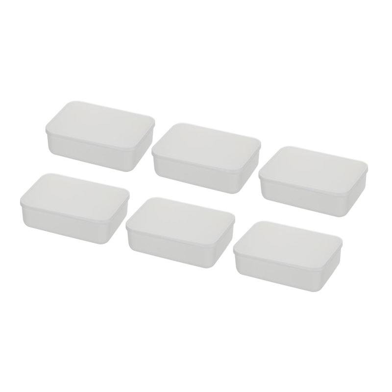 Rebrilliant Plastic Storage Tub & Tote, 3.25" H x 10.25" W x 7.25" D