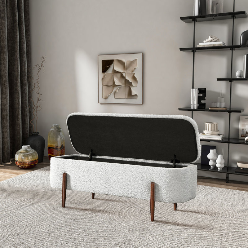 Boucle Storage Bench