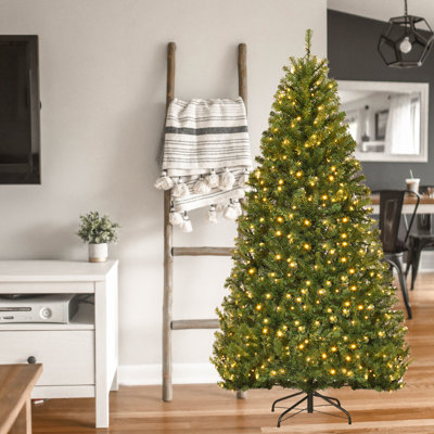 66" H Green Pine Christmas Tree with 350 LED Lights