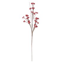 Artificial Red Berry Stem Red 18H 