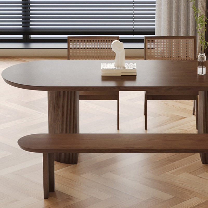 All solid wood creative table set, 29.52"H x 55.11"L x 27.55"W