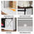Farmhouse Fireplace TV Stand For 70/75/80 Inch TV, 70 Inch Entertainment Center Storage Cabinets With 36”Electric Fireplace And Sliding Barn Doors, Media Console Cabinet For Living Room-270727065