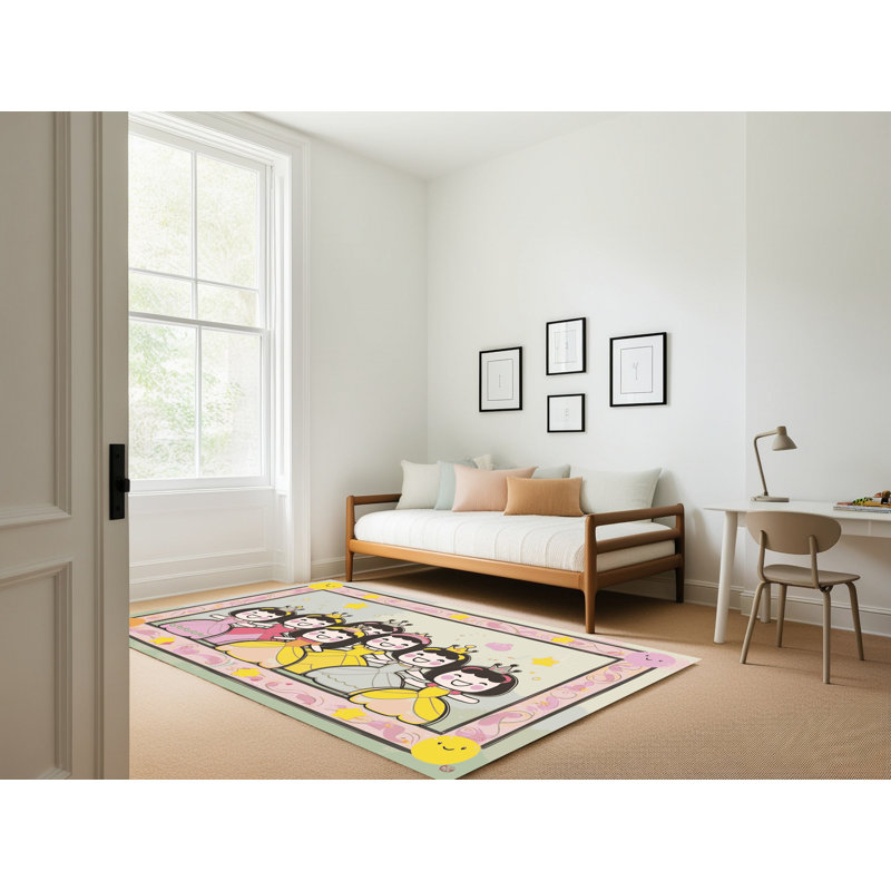 Tapis fantaisie East Urban Home, Rectangle 5 pi x 7 pi