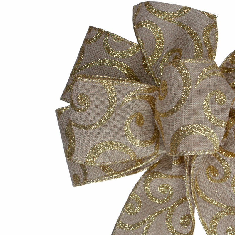 14'' Abstract Fabric Bow