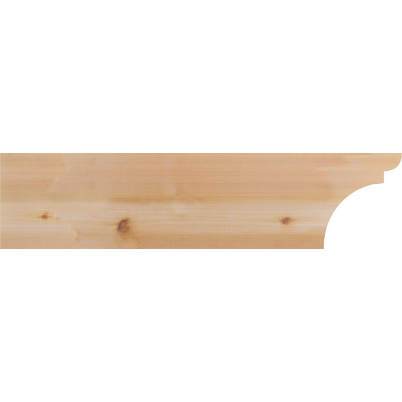 Queue de chevron lisse Yorktown l 5 5 po x H 12 po x L 48 po, Cèdre rouge, H 12 po x l 48 po x P 5,5 po