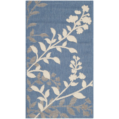Tapis intérieur / extérieur bleu / beige Herefordshire