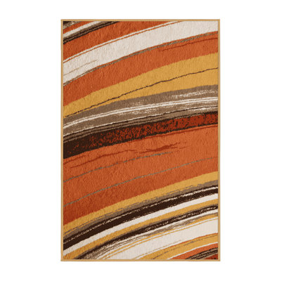 Tapis brun lavable à la machine