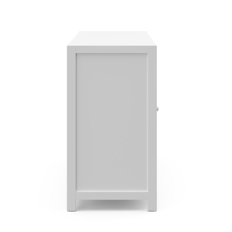 White GREENGUARD Certified 3-Drawer Combo Nursery Dresser