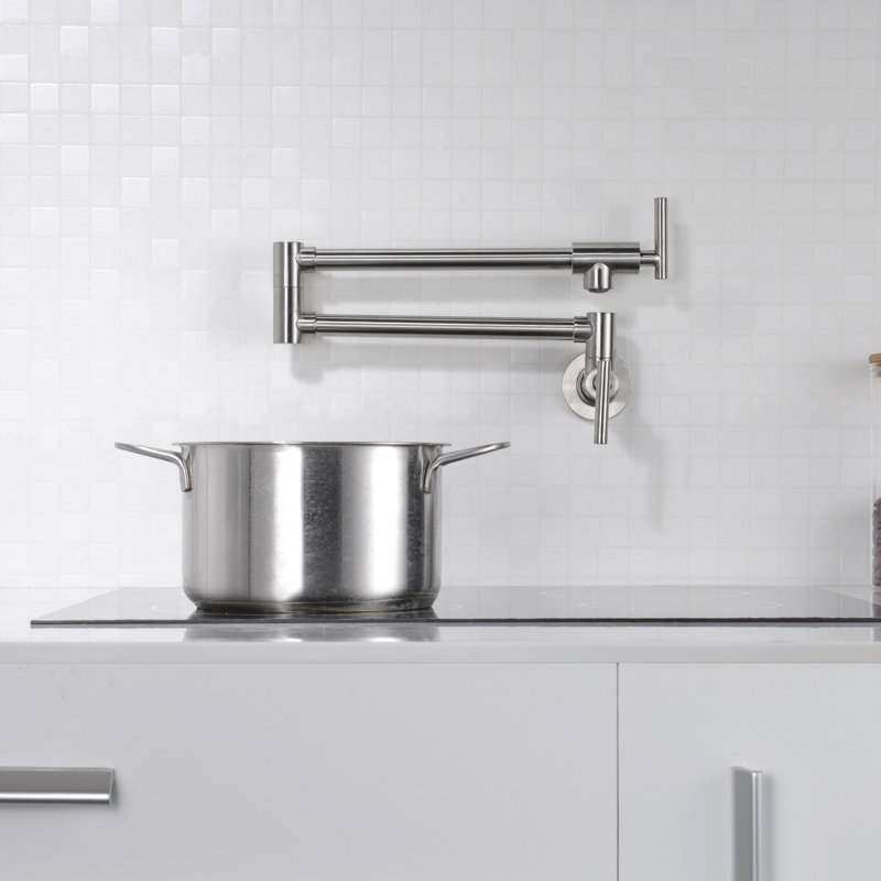 Sumerain S6113X-6111 Kitchen Faucet, Brushed Nickel