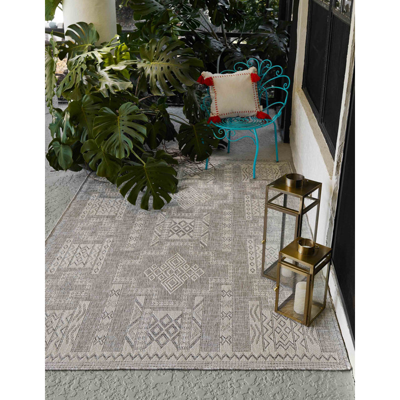 Marzec Grey Rug, Rectangle 8' x 10'