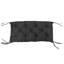 Coussin de banc de jardin avec dossier, coussin antidérapant 2 places