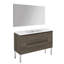 Ensemble de meuble-lavabo simple 47 po avec colonne et miroir Durazo-24183316