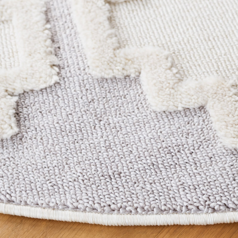 Shiflet Performance Geometric Rug, Round 6'7"