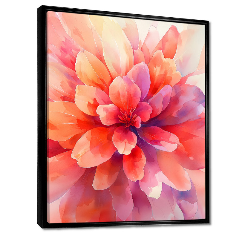 Hydrangea Petal Explosion - Hydrangea Canvas Prints, Black, Floater Framed Print, 20" H x 12" W