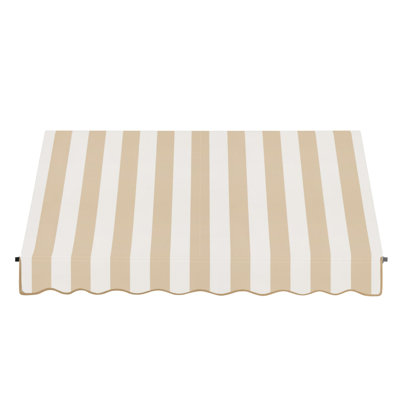 Awntech Santa Fe Acrylic Fabric Fixed Awning with Iron Rope Arms