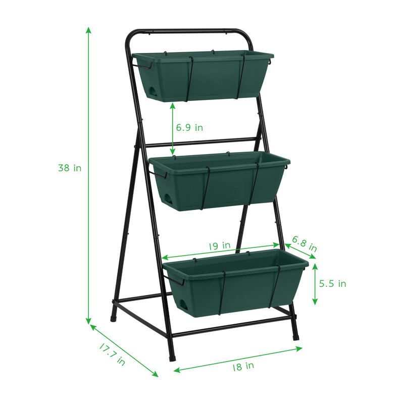 Jardin vertical Cailidh, Vert