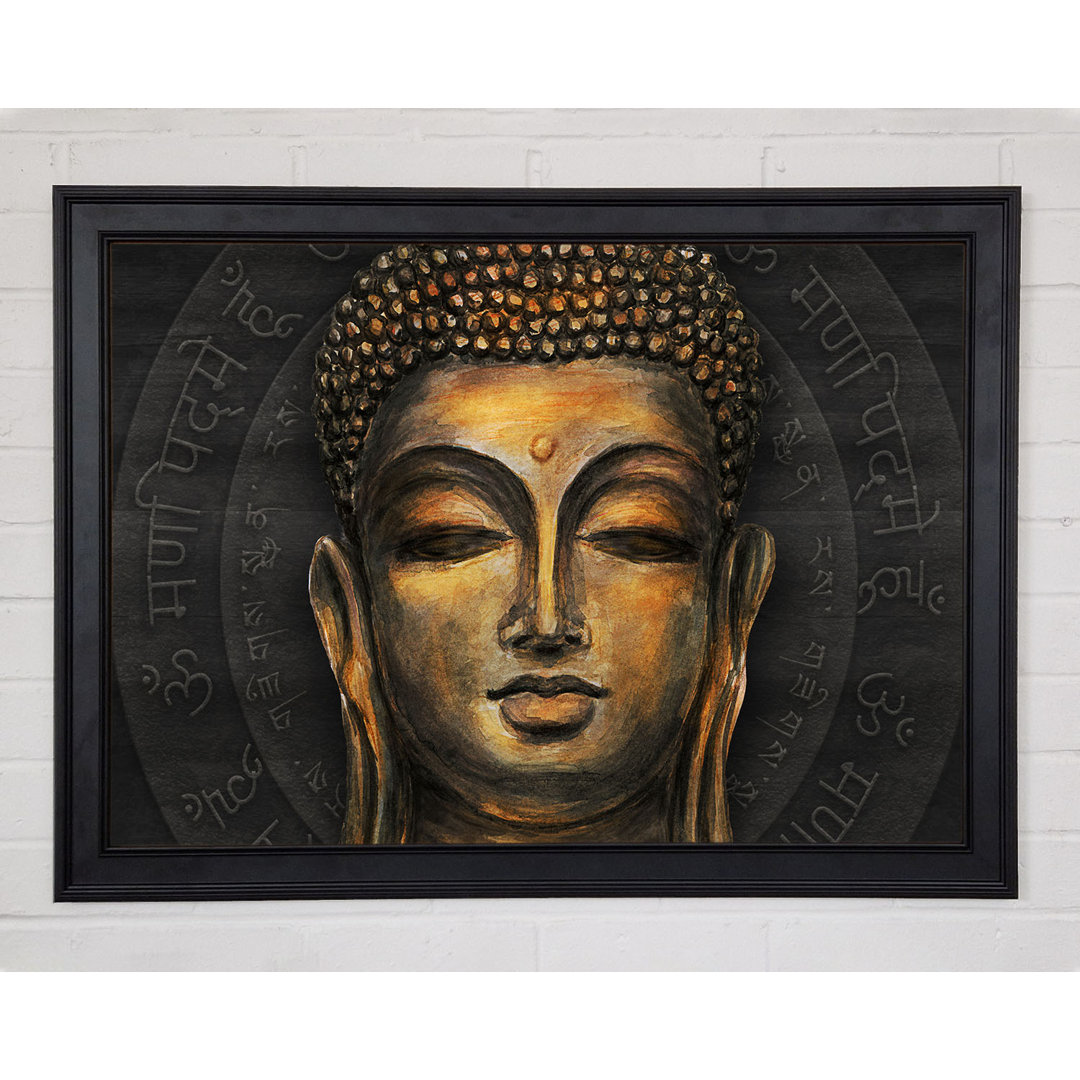 Serenity Buddha Gerahmter Druck