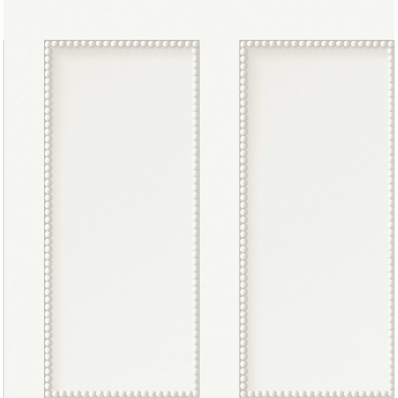 Beaded Panel Wallpaper, Grey